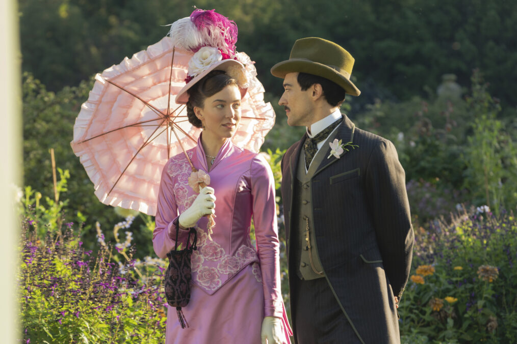 Nicole Brydon Bloom and Blake Ritson in 'The Gilded Age' Season 2