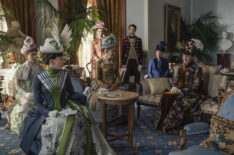 Taissa Farmiga, Carrie Coon, and Donna Murphy in 'The Gilded Age' Season 2