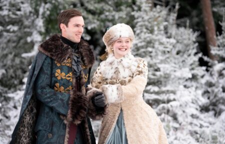 Nicholas Hoult and Elle Fanning in 'The Great' Season 3