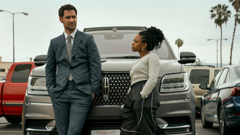 Manuel Garcia-Rulfo and Jazz Raycole in 'The Lincoln Lawyer'