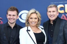 Chase, Julie, and Todd Chrisley at event