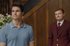 Robbie Amell and Owen Daniels in 'Upload'