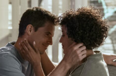 Robbie Amell and Andy Allo in 'Upload'