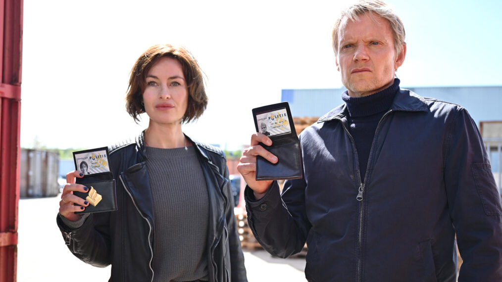 Maimie McCoy and Marc Warren in 'Van der Valk' - Season 3