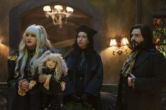 Natasia Demetriou, Kristen Schaal, and Matt Berry in 'What We Do in the Shadows' Season 5