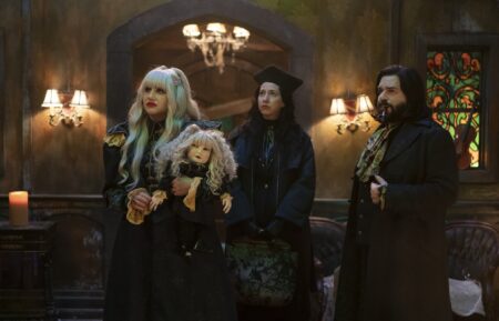 Natasia Demetriou, Kristen Schaal, and Matt Berry in 'What We Do in the Shadows' Season 5