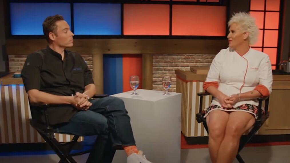 Jeff Mauro and Anne Burrell in 'Worst Cooks in America: Love at First Bite' Season 26 premiere