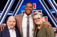 Jason Alexander, Michael Strahan, and Rosie O'Donnell' for 'The $100,00 Pyramid'