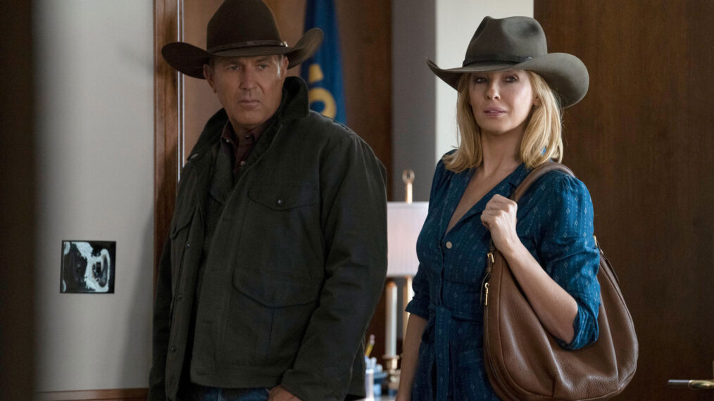 Kevin Costner and Kelly Reilly in 'Yellowstone'