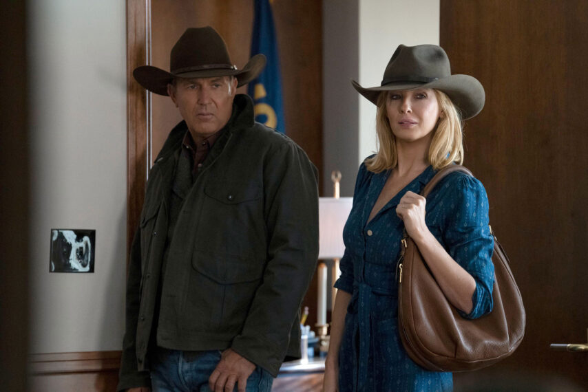 Kevin Costner and Kelly Reilly in 'Yellowstone'