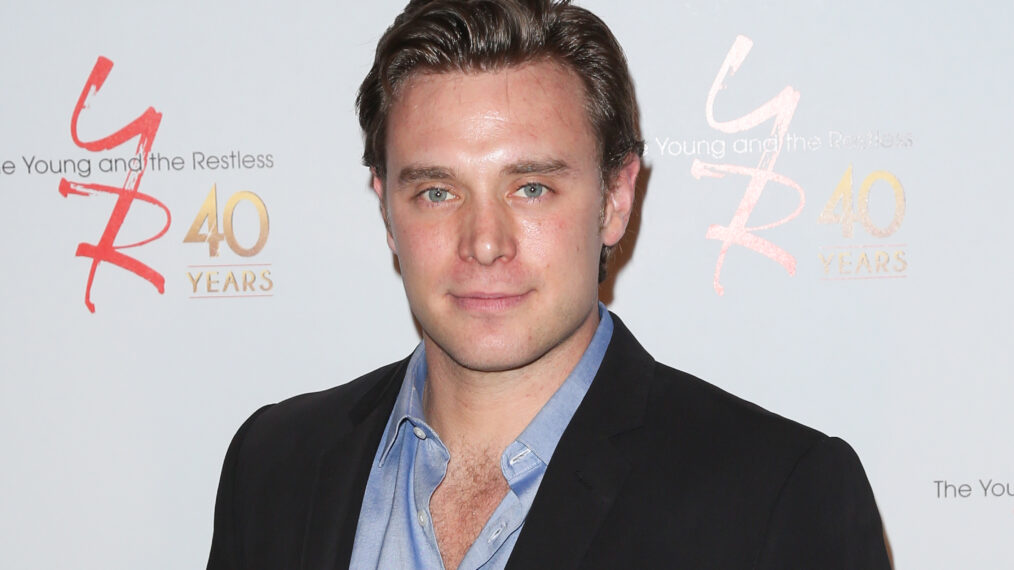 Billy Miller attends 'The Young & The Restless' 40th anniversary cake cutting ceremony at CBS Television City in March 2013