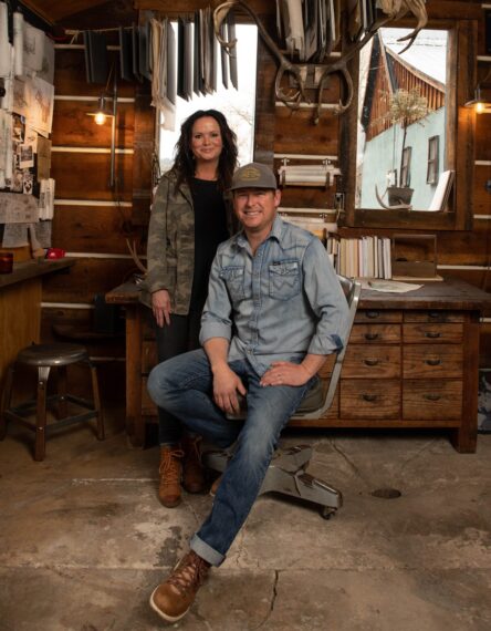 Ben and Cristi Dozier portrait in home studio.