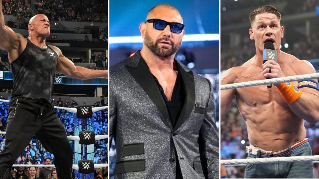 Dwayne The Rock Johnson, Dave Bautista, John Cena