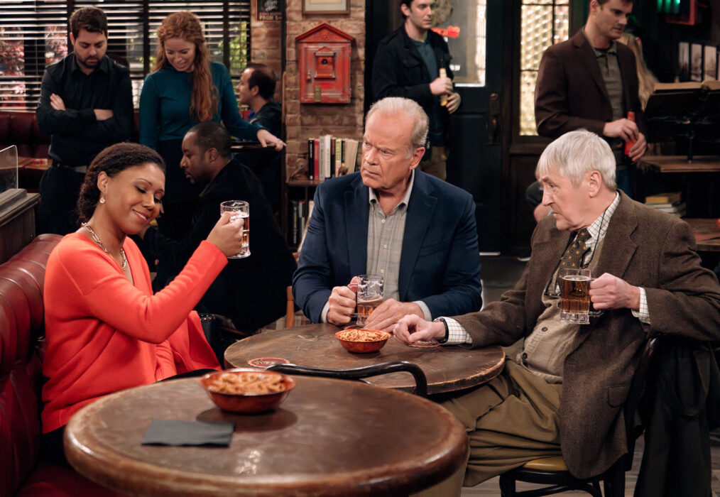 Toks Olagundoye, Kelsey Grammer, Nicholas Lyndhurst - 'Frasier'