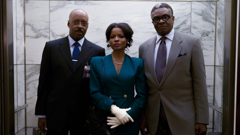 Courtney B. Vance, Keesha Sharp, and Keith David in Paramount+'s 'Heist 88'