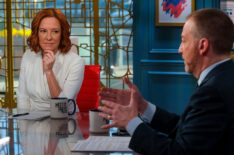 Jen Psaki, Host, Inside with Jen Psaki, MSNBC, and moderator Chuck Todd appear on Meet the Press