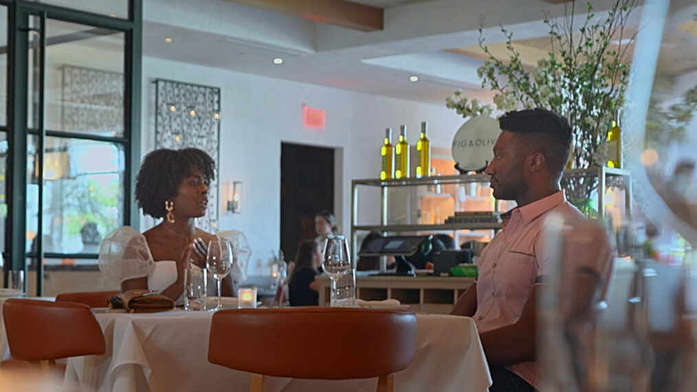 Aaliyah Cosby, Uche Okoroha in 'Love is Blind' Season 5 Episode 7