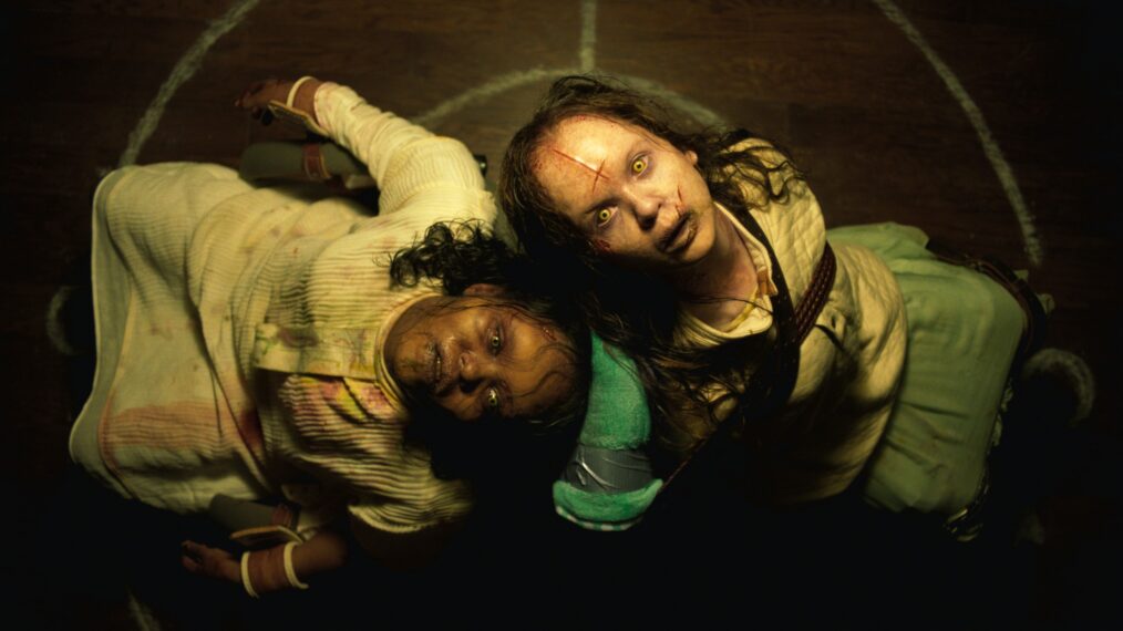 Lidya Jewett and Olivia Marcum in The Exorcist: Believer