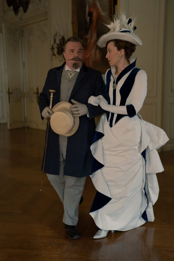 Nathan Lane and Carrie Coon in 'The Gilded Age'