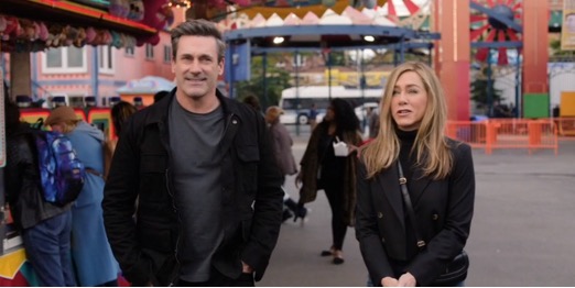 Jennifer Aniston and Jon Hamm in 'The Morning Show'