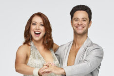 Alyson Hannigan with pro Sasha Farber