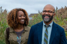 Erika Alexander and Jeffrey Wright in American Fiction