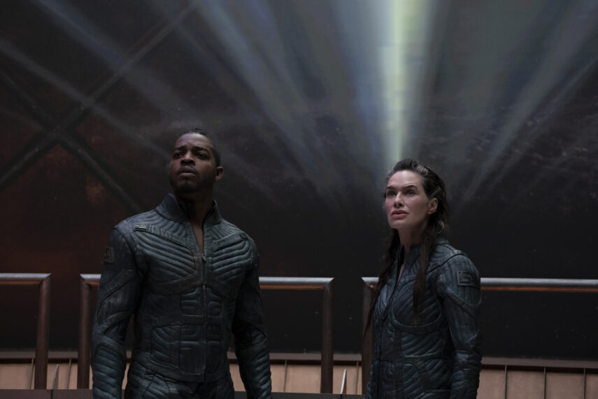 Stephan James and Lena Headey in 'Beacon 23'