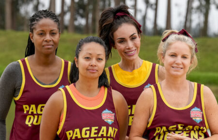 Team Pageant Queens — Yolanda “Yoli” Stennett, Lourdes Spurlock, Lauren Cisneros Campbell and Deveney “Devi” Shea — on 'Buddy Games'