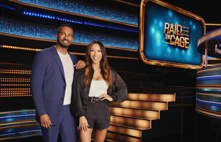 Damon Wayans Jr. and Jeannie Mai Jenkins in CBS's 'Raid the Cage'