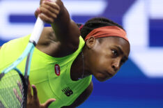 Coco Gauff of the U.S. serves against Karolina Muchova of the Czech Republic during the U.S. Open on Thursday, September 7, 2023