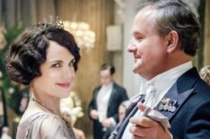 Elizabeth McGovern and Hugh Bonneville in 'Downtown Abbey'