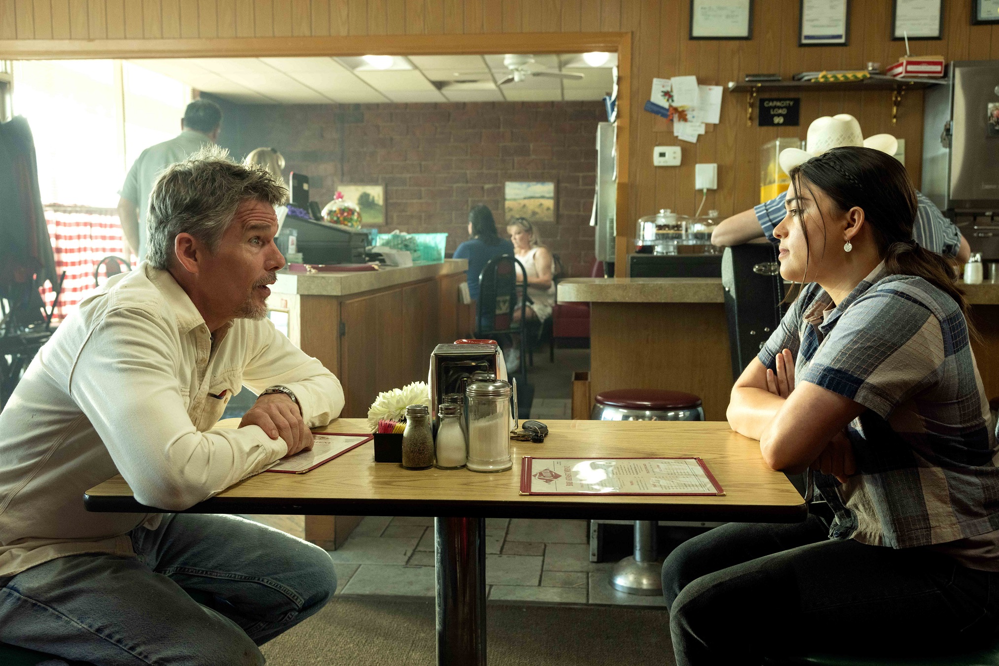 Ethan Hawke and Devery Jacobs in 'Reservation Dogs' 