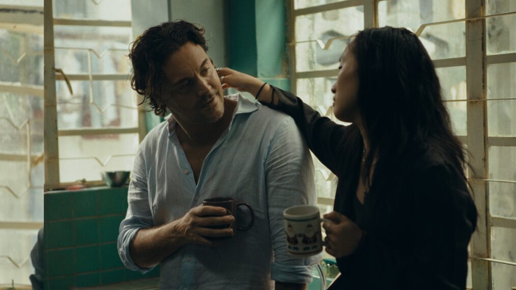 Jack Huston as David and Ji-young Yoo as Mercy in 'Expats'