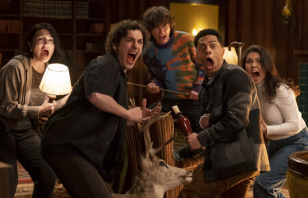 Isa Briones, Will Price, Miles McKenna, Zack Morris, and Ana Yi Puig in 'Goosebumps'