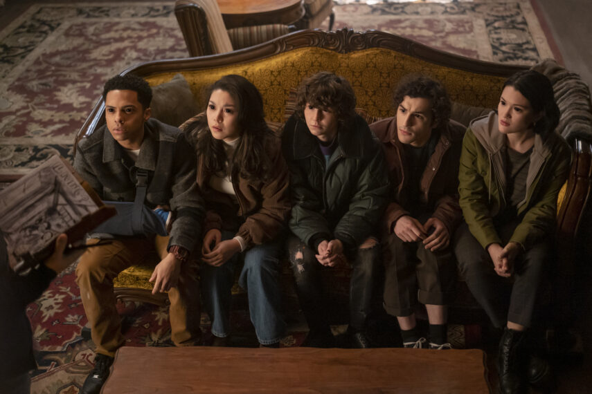 Zack Morris, Ana Yi Puig, Miles McKenna, Will Price, and Isa Briones in 'Goosebumps'