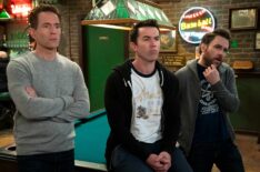 Glenn Howerton, Rob McElhenney, and Charlie Day in 'It's Always Sunny in Philadelphia' Season 16