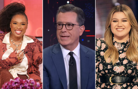 Jennifer Hudson, Stephen Colbert, and Kelly Clarkson