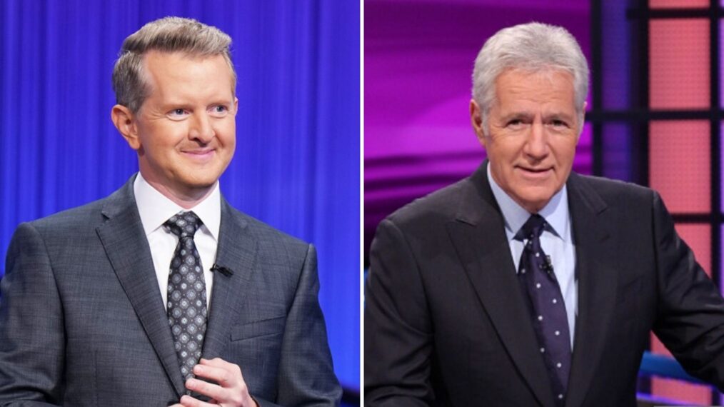 Ken Jennings and Alex Trebek for 'Jeopardy!'