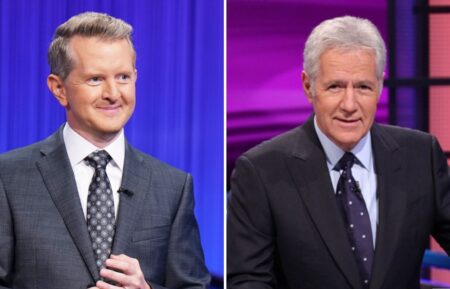 Ken Jennings and Alex Trebek for 'Jeopardy!'