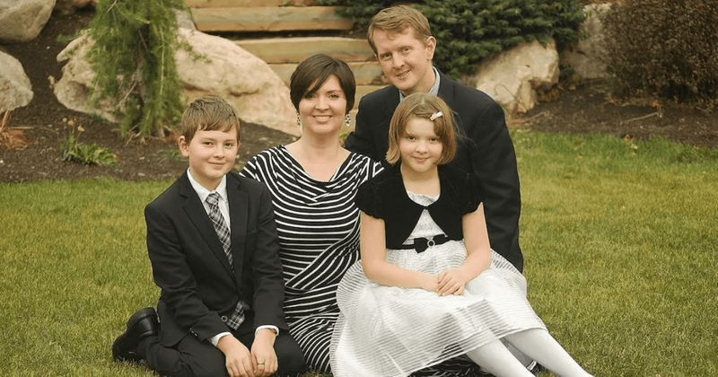 Ken Jennings with family