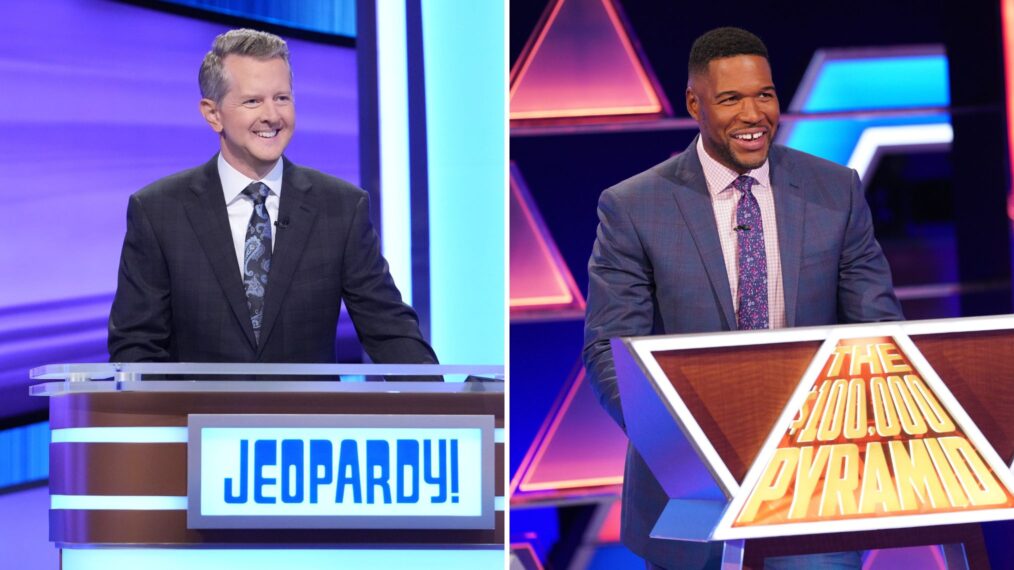 Ken Jennings for 'Celebrity Jeopardy!' and Michael Strahan for 'The $100,000 Pyramid'