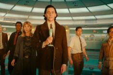 Owen Wilson, Wunmi Mosaku, Sophia Di Martino, Tom Hiddleston, Eugene Cordero, and Ke Huy Quan in 'Loki' Season 2