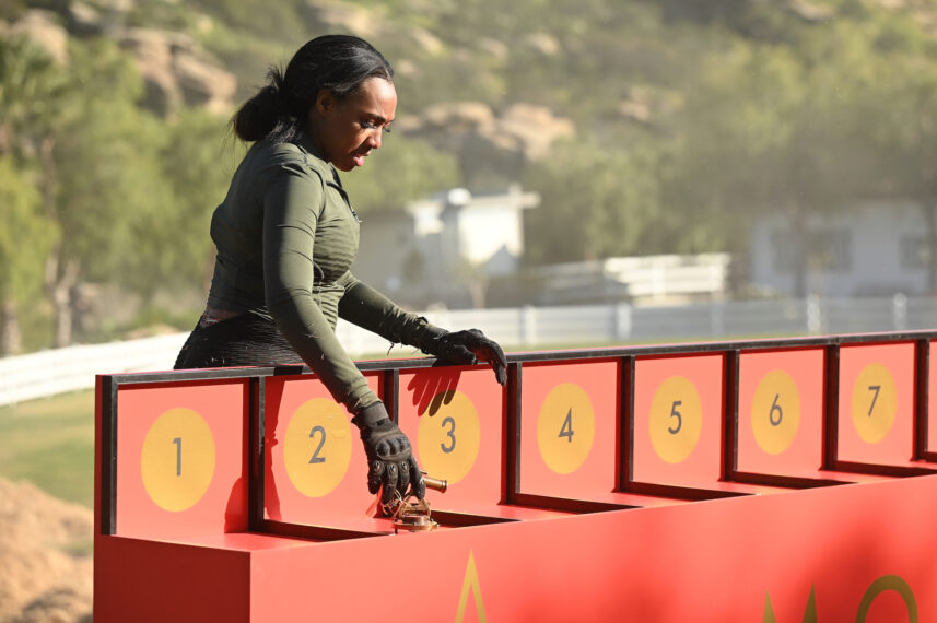 Jerrica Monay Brooks in the final challenge of 'Claim to Fame' Season 2