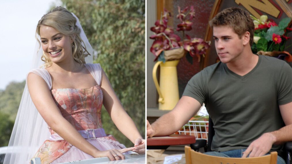 Margot Robbie as Donna Freedman and Liam Hemsworth as Josh Taylor on 'Neighbours'