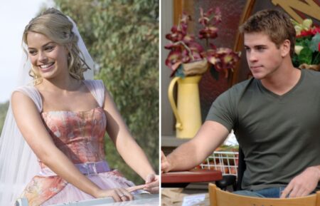 Margot Robbie as Donna Freedman and Liam Hemsworth as Josh Taylor on 'Neighbours'