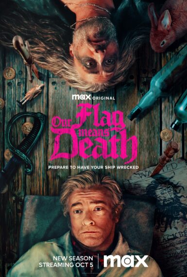 Taika Waititi and Rhys Darby in the Season 2 key art for 'Our Flag Means Death'