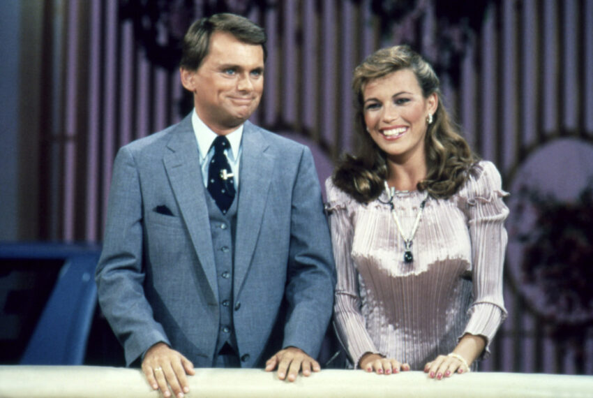 Pat Sajak and Vanna White on Wheel 1980s