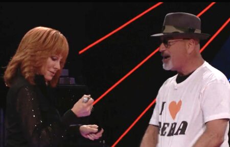 Reba McEntire and Howie Mandel on The Voice