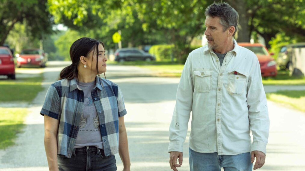 Devery Jacobs and Ethan Hawke in 'Reservation Dogs' Season 3