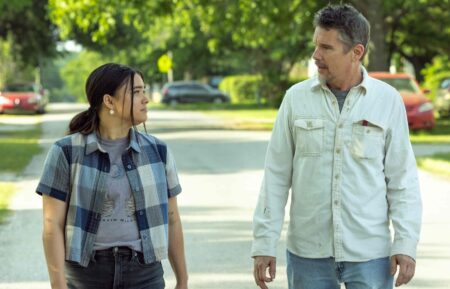 Devery Jacobs and Ethan Hawke in 'Reservation Dogs' Season 3